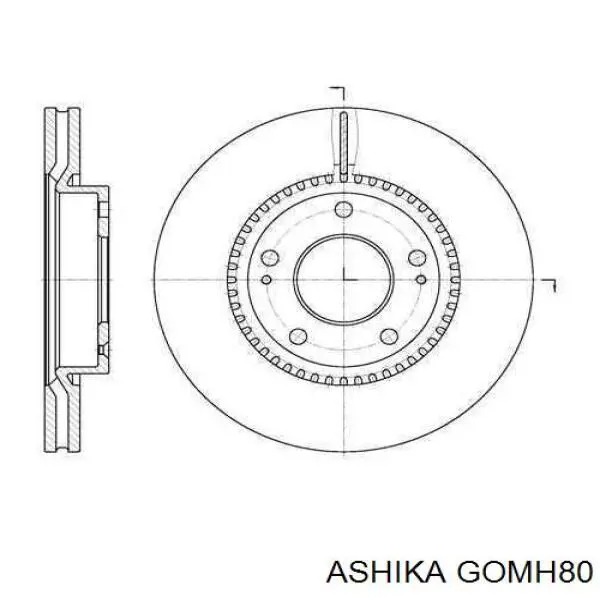 Сайлентблок заднего нижнего рычага GOMH80 Ashika