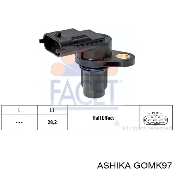 GOMK97 Ashika Подушка передней опоры двигателя