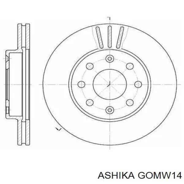 Купить GOMW14 Ashika Втулки переднего стабилизатора