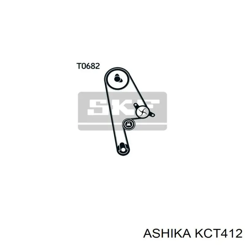 KCT412 Ashika комплект грм