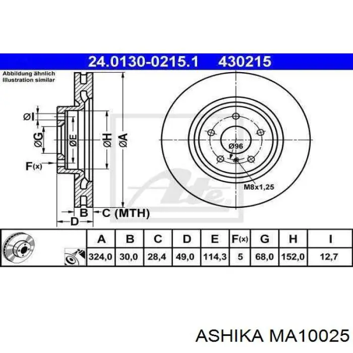 Стойка амортизатора задняя Japko MJ10025 цена, от 42.96 USD