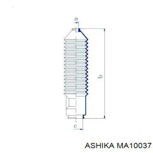 MM10037 Japan Parts Амортизаторы задние