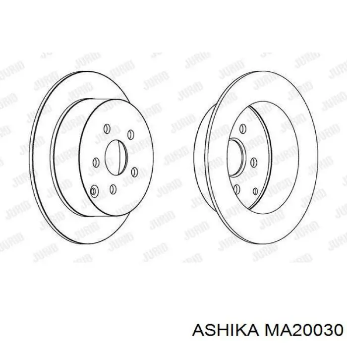 MA20030 Ashika Амортизатор передней подвески правый