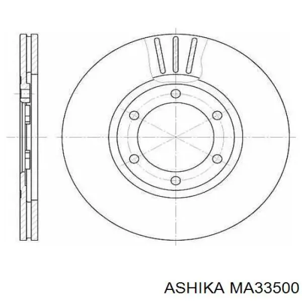 Стойка амортизатора передняя Ashika MA33500 цена, от 22.33 USD