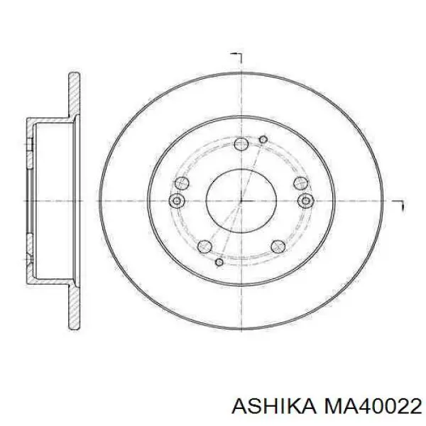 MA40022 Ashika Амортизатор передней подвески правый