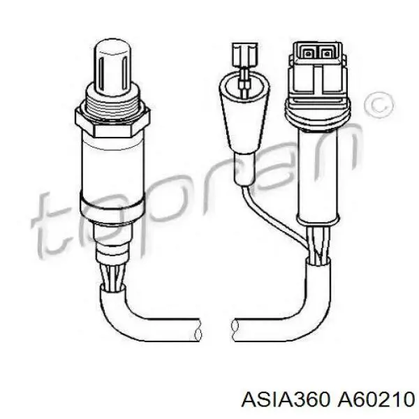 Лямбдазонд, датчик кисню до каталізатора A60210 Asia360