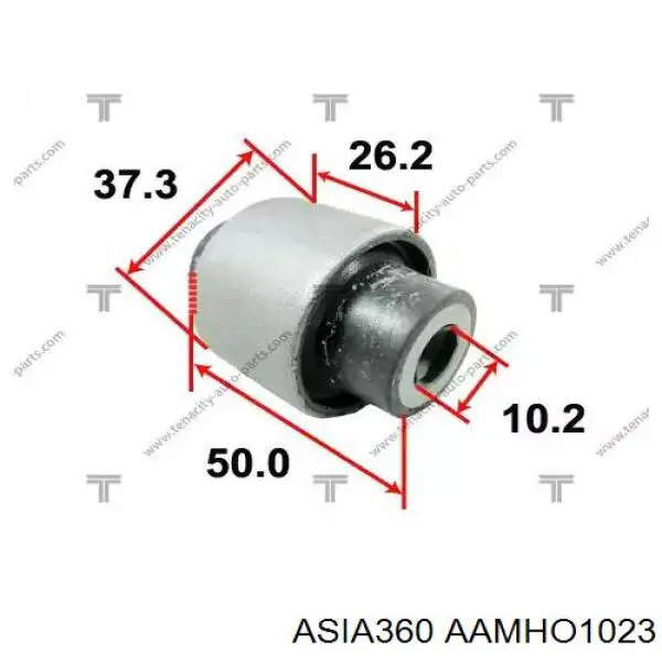 Сайлентблок амортизатора заднего ASIA360 AAMHO1023