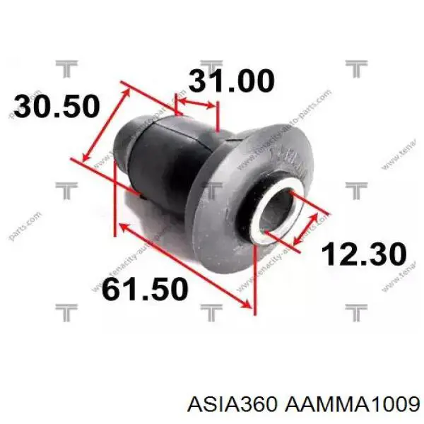 Сайлентблок переднего нижнего рычага AAMMA1009 Asia360