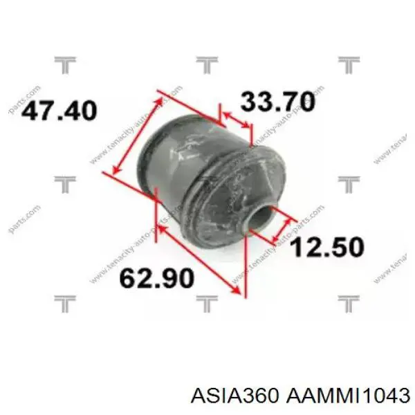 Сайлентблок заднего нижнего рычага ASIA360 AAMMI1043