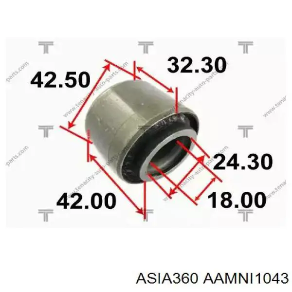 Сайлентблок заднего продольного рычага передний AAMNI1043 Asia360