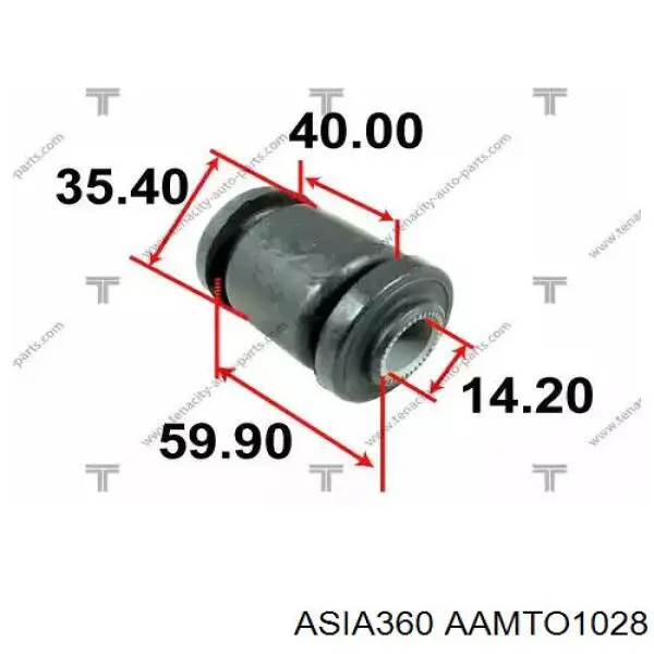 Сайлентблок переднего нижнего рычага AAMTO1028 Asia360