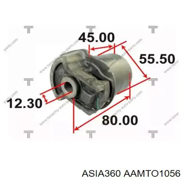 AAMTO1056 Asia360 сайлентблок задней балки (подрамника)