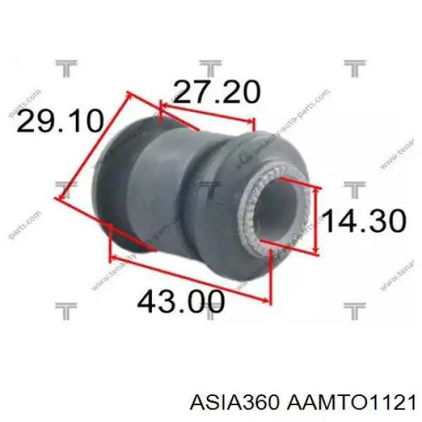 Тяга поперечная задней подвески AAMTO1121 Asia360