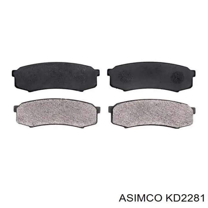 Колодки дисковые  Asimco KD2281 цена, от 19.88 USD