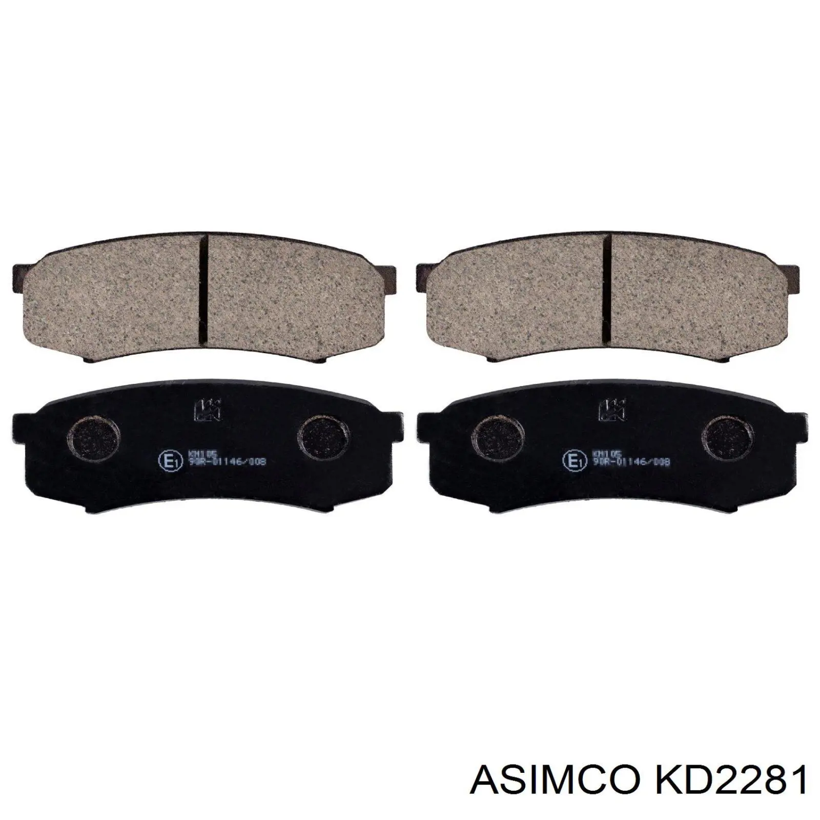 KD2281 Asimco Колодки тормозные дисковые комплект