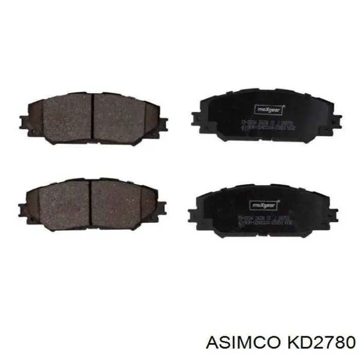 KD2780 Asimco Колодки передние