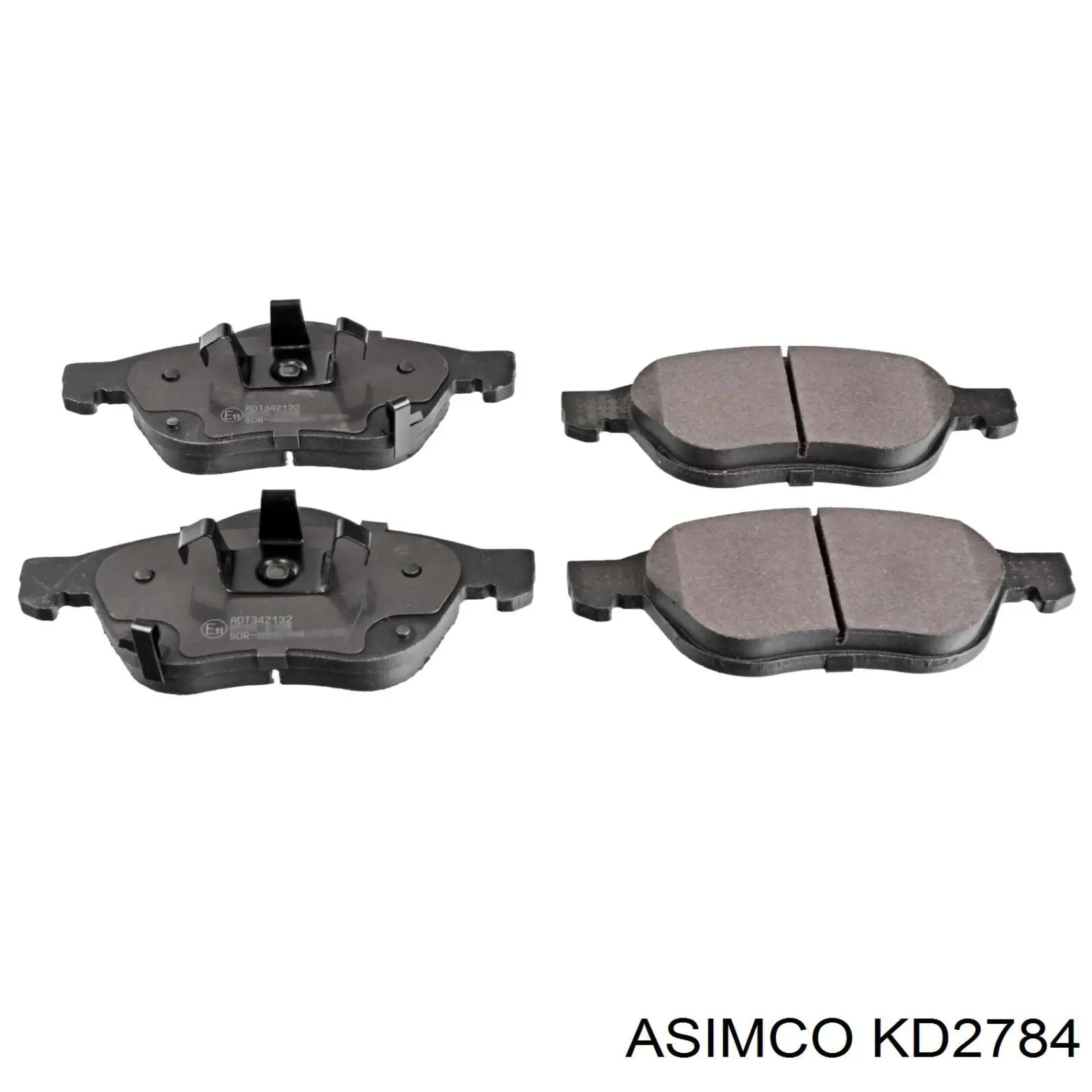 KD2784 Asimco Колодки передние