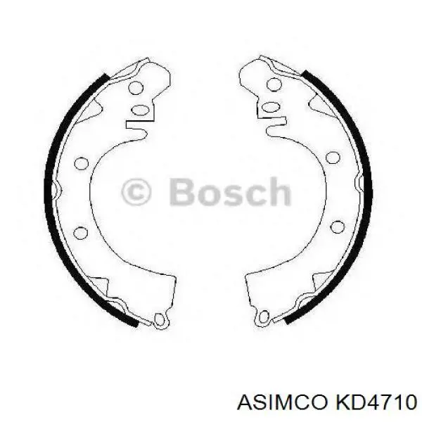 Купить KD4710 Asimco Колодки тормозные задние, дисковые