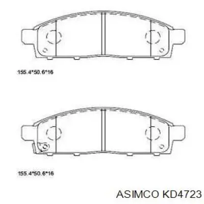 KD4723 Asimco Колодки передние