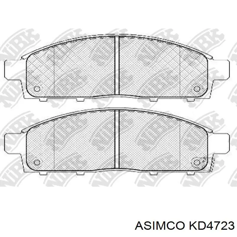 Купить KD4723 Asimco Колодки тормозные