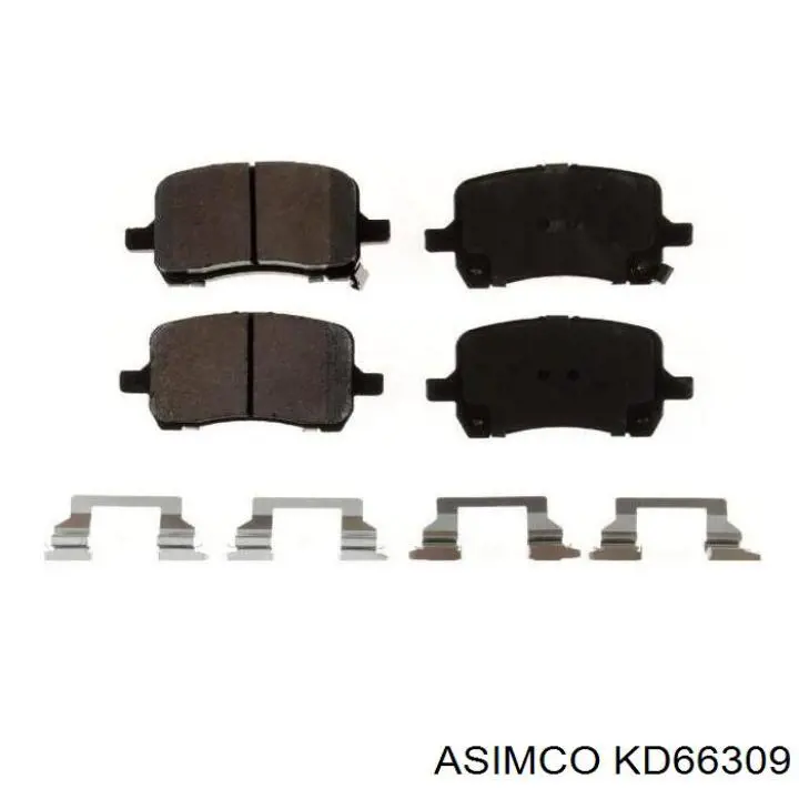 Передние тормозные колодки KD66309 Asimco