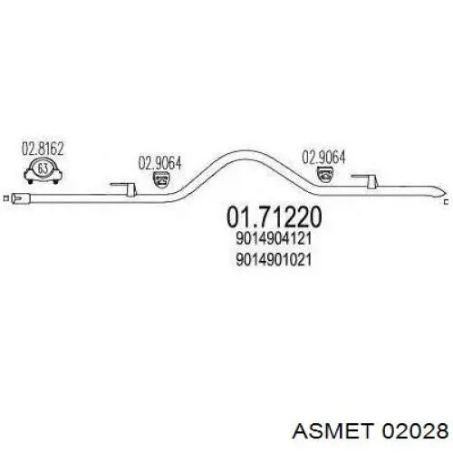 Выхлоп задний Mercedes 9014904121 цена, от 32.91 USD