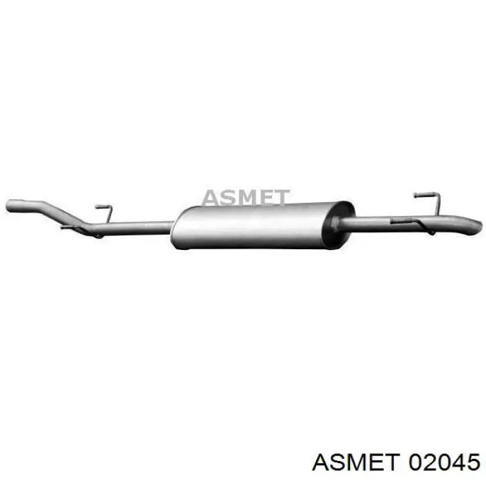 ASM02.045 Asmet глушитель, центральная часть