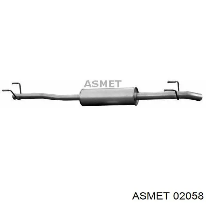 9064904201 Mercedes Глушитель центральный