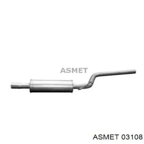 Глушитель, центральная часть Bosal 280169 цена, от 68.40 USD