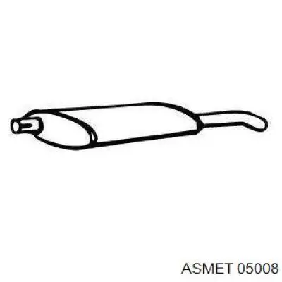 Глушитель, задняя часть на Opel Astra F 
