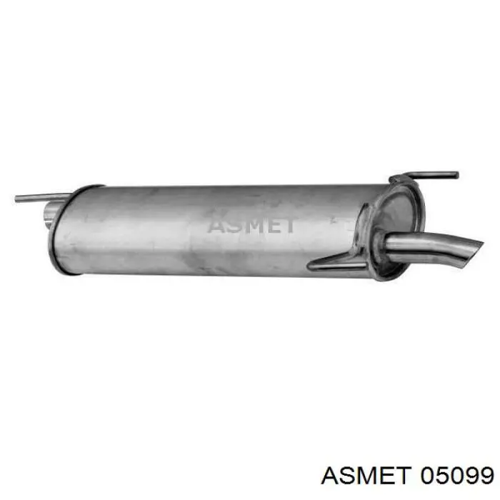 5099 Asmet глушитель, задняя часть