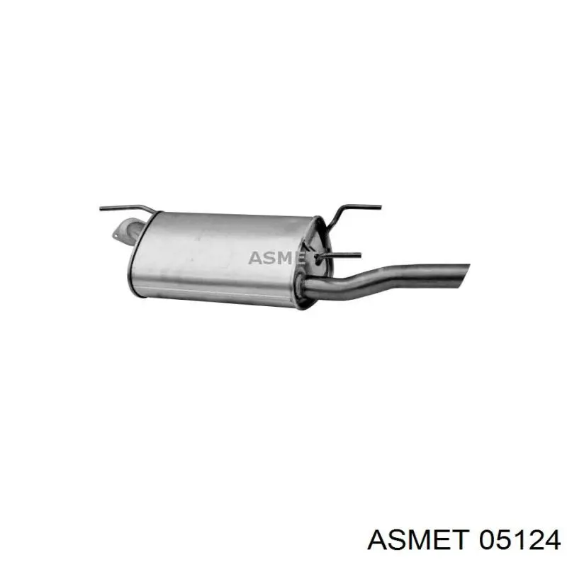 5124 Asmet глушитель, задняя часть