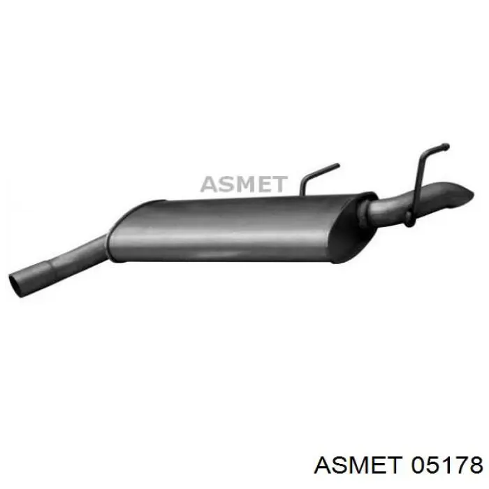Выхлоп задний Opel 13262062 цена, от 45.36 USD