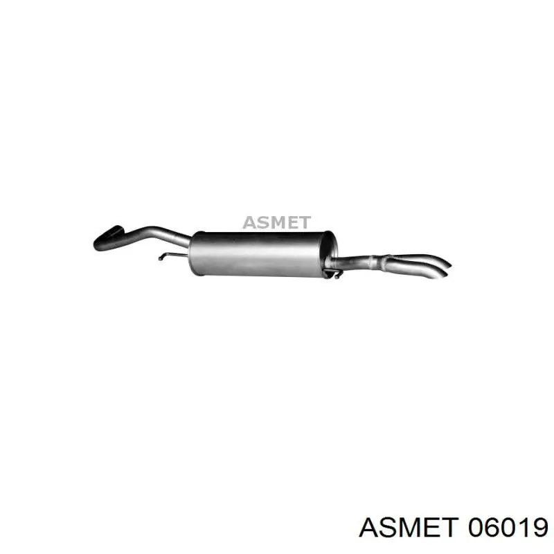 Глушитель задний 06019 Asmet
