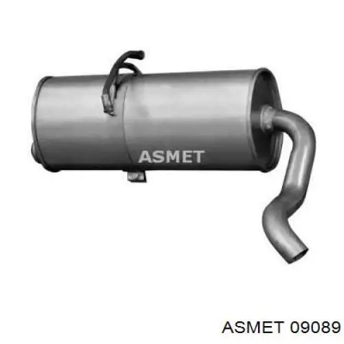 9089 Asmet глушитель, задняя часть