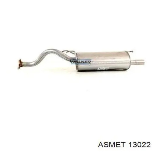 Глушитель задний 13022 Asmet