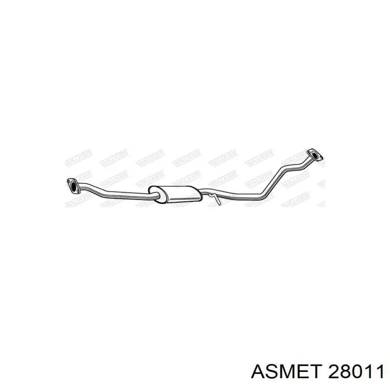 Глушитель, центральная часть BS286103 Bosal