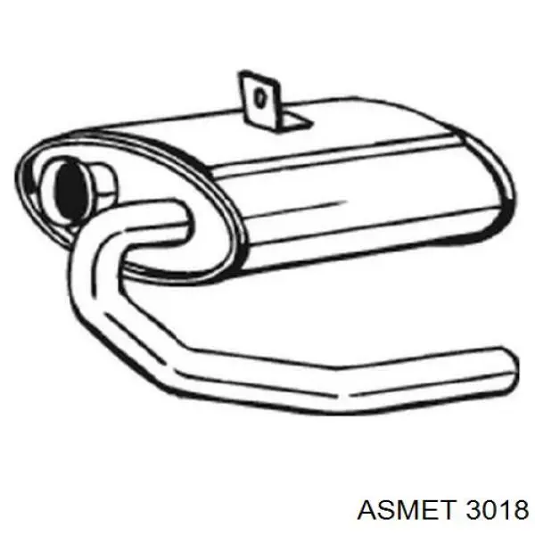 Приёмная труба 03018 Asmet