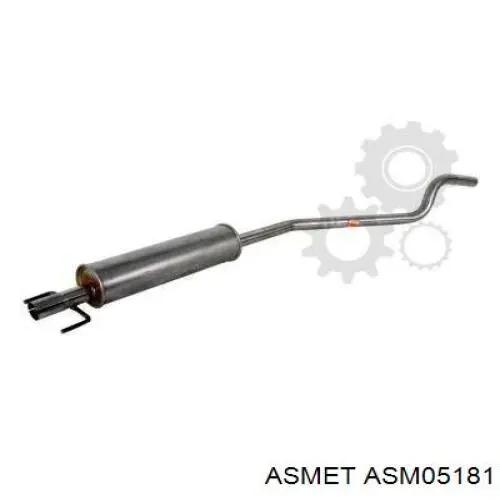 ASM05181 Asmet Глушитель центральный
