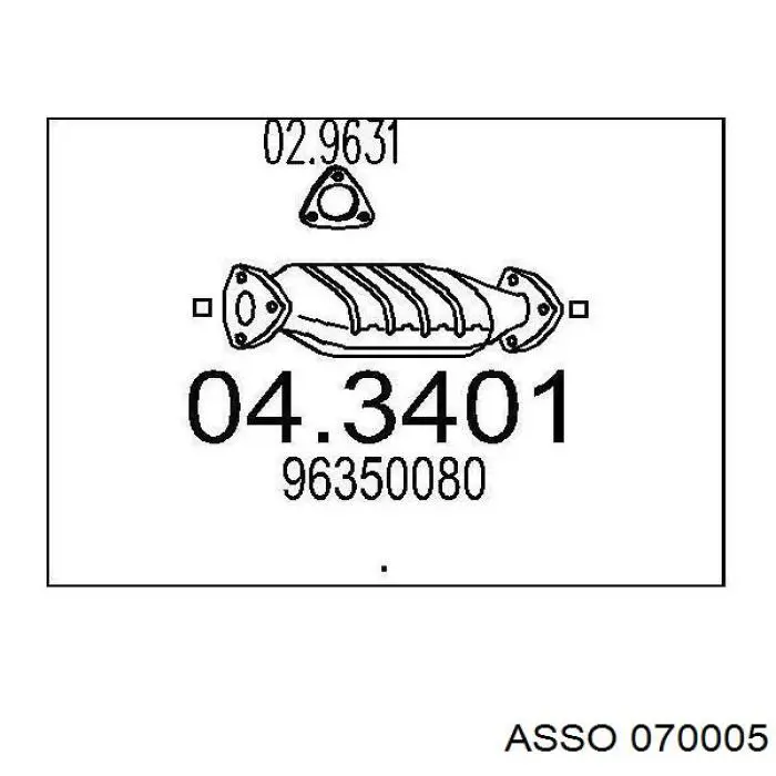 Compre 070005 Asso Convertidor - catalisador