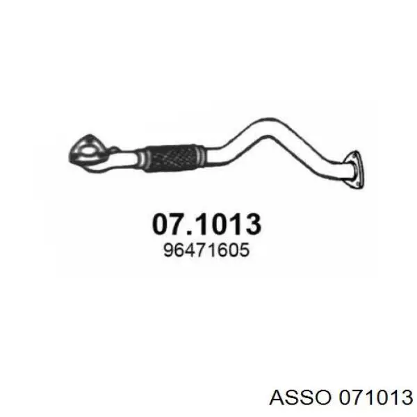 Центральная часть глушителя 071013 Asso