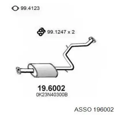 Центральная часть глушителя 196002 Asso