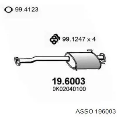 Глушитель задний 196003 Asso