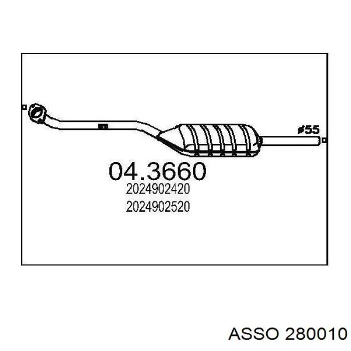 Катализатор 280010 Asso