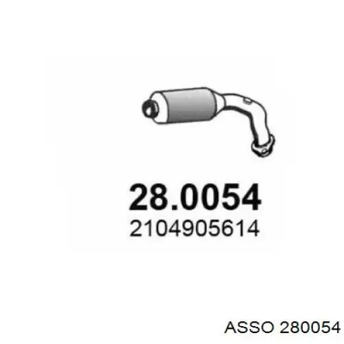 A2104905614 Mercedes Конвертор-катализатор