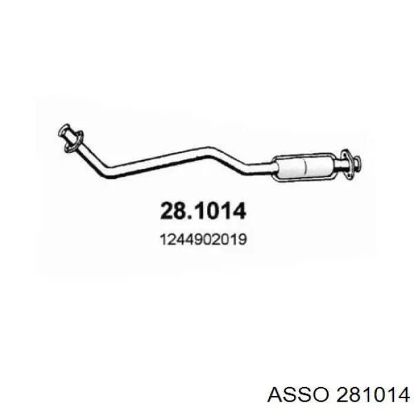 Передняя часть глушителя 281014 Asso