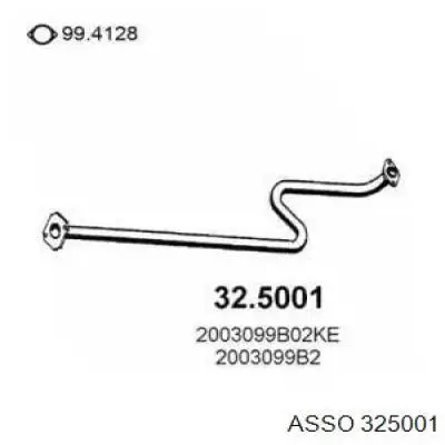 Центральная часть глушителя 325001 Asso