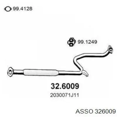 Центральная часть глушителя 326009 Asso