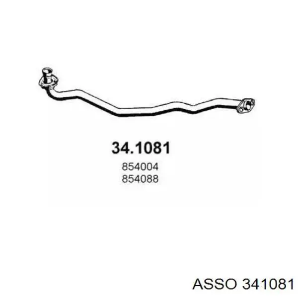 Приёмная труба 341081 Asso