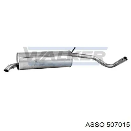 Глушитель задний 6Q6253609BS VAG